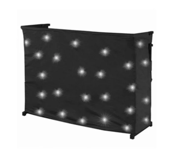 Black DJ booth star cloth